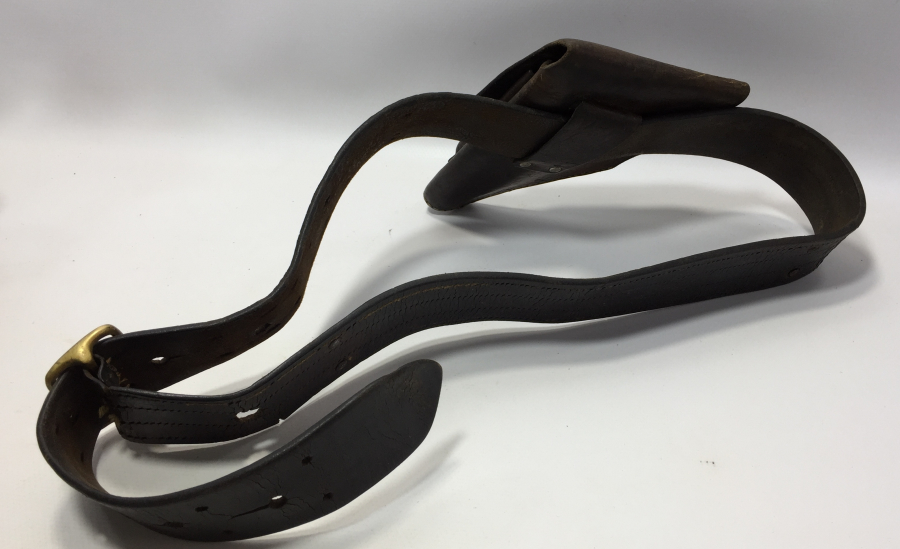 1. DÜNYA SAVAŞI TABANCA KILIFIYLA NADİR SUBAY KEMERİ