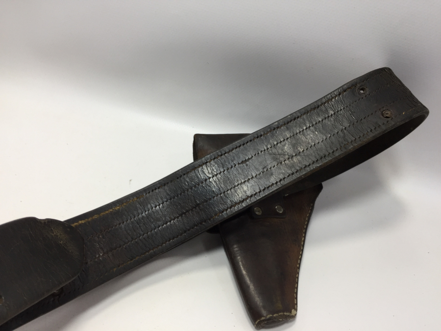 1. DÜNYA SAVAŞI TABANCA KILIFIYLA NADİR SUBAY KEMERİ