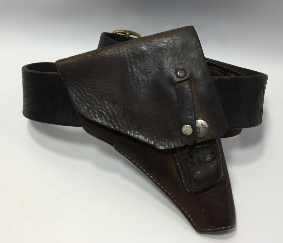 1. DÜNYA SAVAŞI TABANCA KILIFIYLA NADİR SUBAY KEMERİ