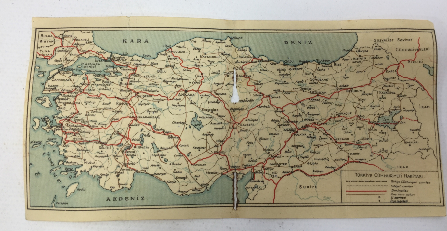 CUMHURİYET BAŞLARI NADİR HARİTA