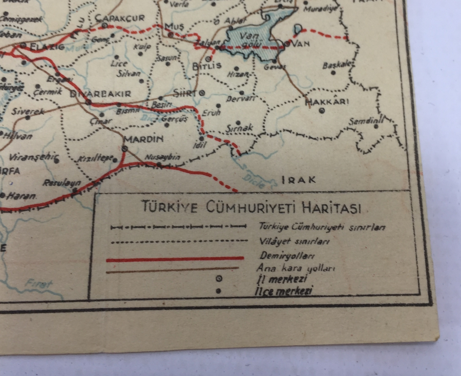 CUMHURİYET BAŞLARI NADİR HARİTA