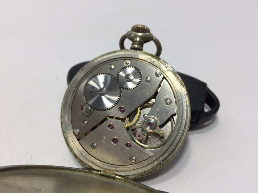 GOLONA MARKA DEVLET DEMİR YOLLARINA ÖZEL YAPILMIŞ KURMALI CEP SAATİ