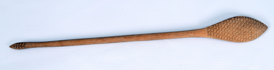 OSMANLI DÖNEMİ AFYON İŞİ AHŞAP ÜZERİ GÜMÜŞ ÇAKMALI SIRT KAŞIYICI