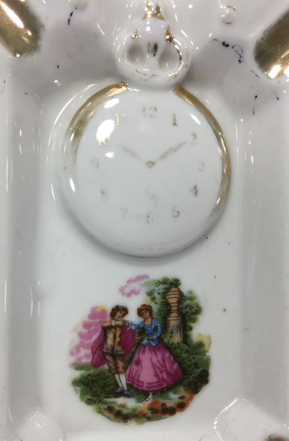 OSMANLI DÖNEMİ CEP SAATİ MOTİFLİ ALTI OSMANLICA YAZILI KÜLLÜK