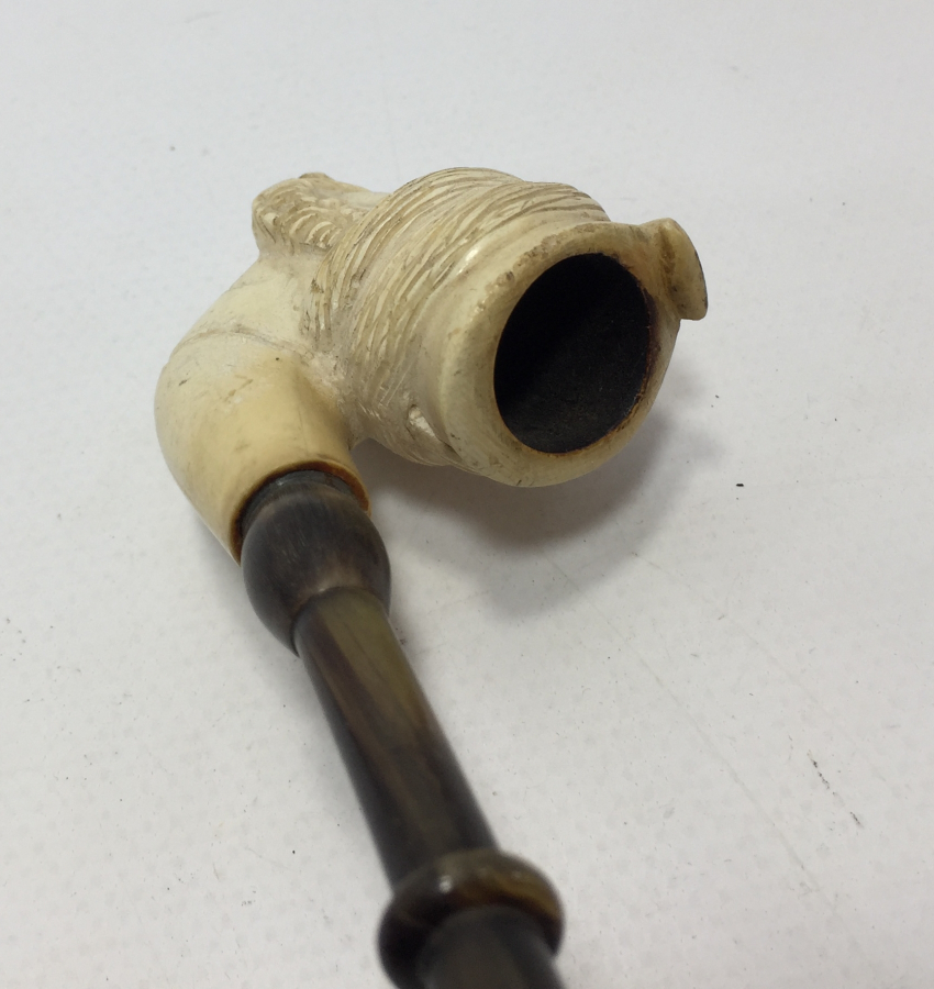 OSMANLI DÖNEMİ NADİR FORMDA BÜYÜK BOY EL OYMA LÜLE PİPO