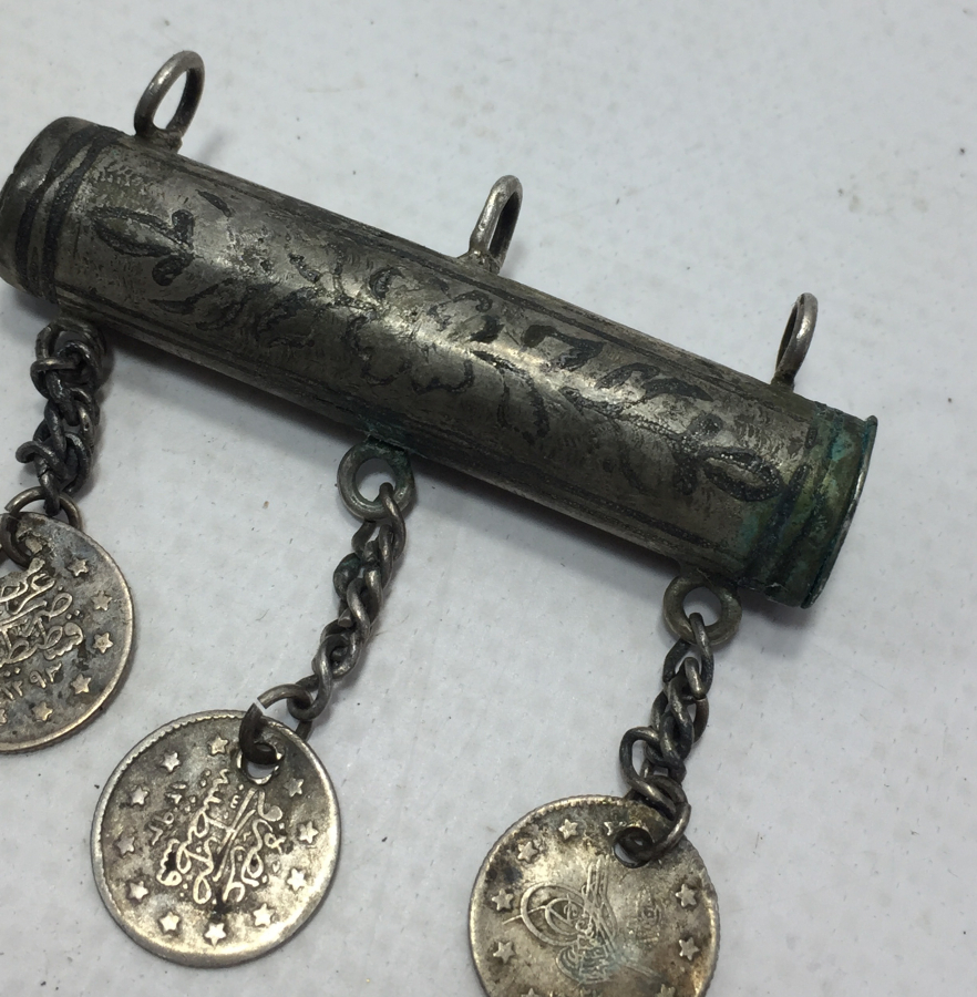 OSMANLI DÖNEMİ SAVATLI GÜMÜŞ HAMAYIL