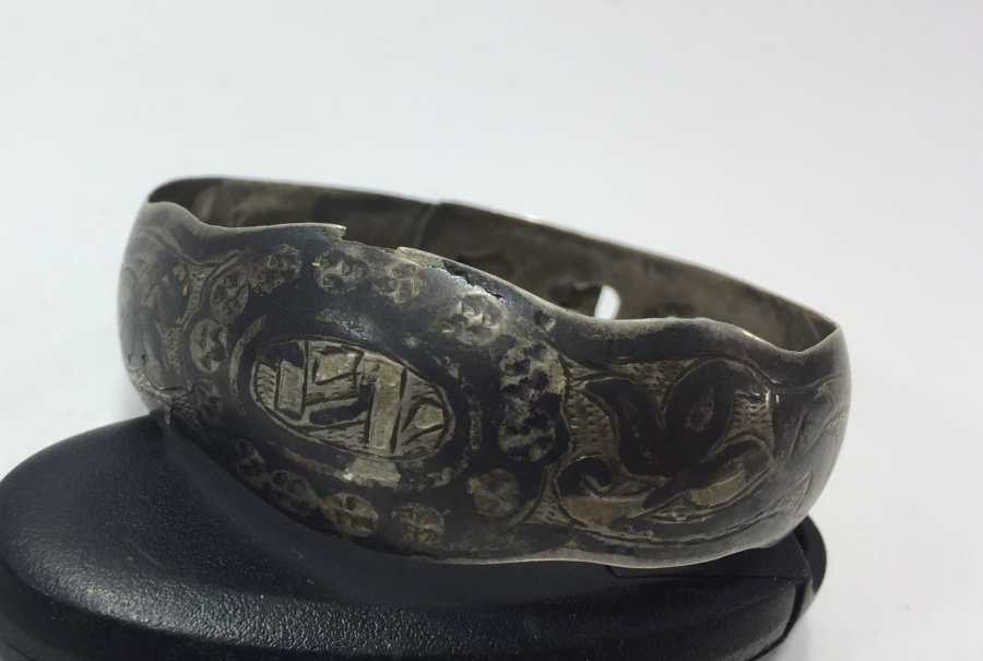 OSMANLI DÖNEMİ ÜZERİ YAZILI SAVATLI BİLEKLİK