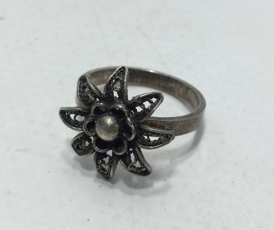 TELKARİ İŞÇİLİKLİ GÜMÜŞ YÜZÜK