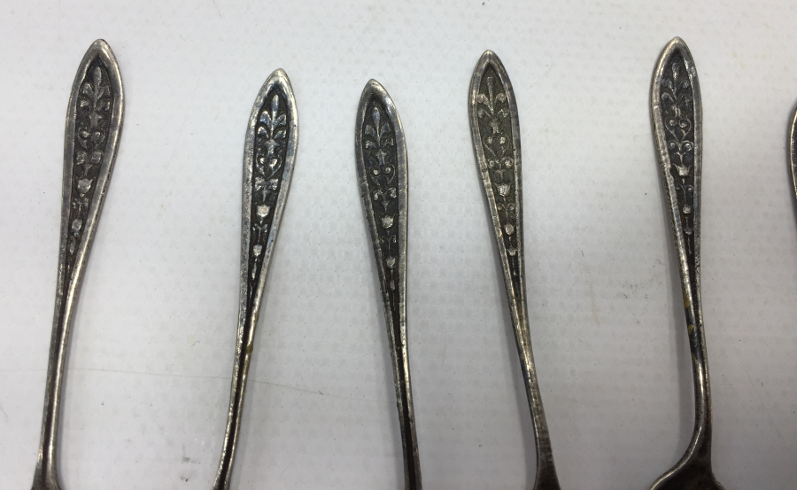 ANTİKA GÜMÜŞ ÇAY KAŞIĞI VE LİMONLUK SETİ