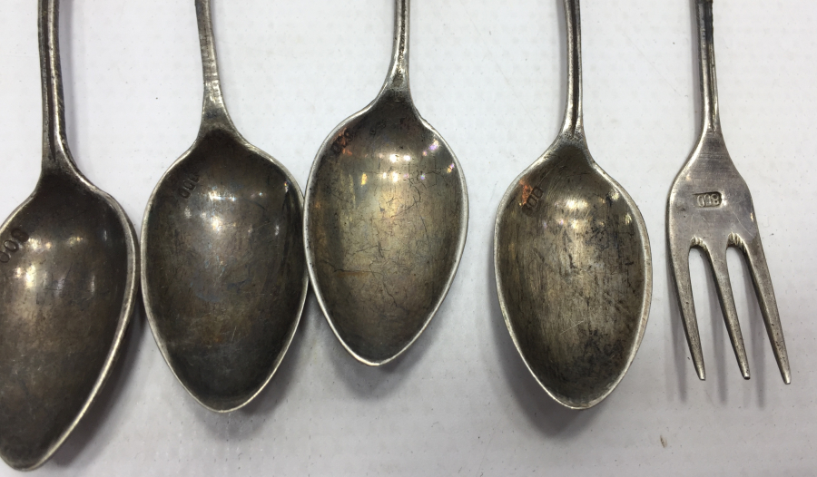 ANTİKA GÜMÜŞ ÇAY KAŞIĞI VE LİMONLUK SETİ