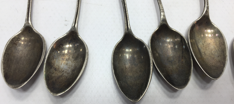 ANTİKA GÜMÜŞ ÇAY KAŞIĞI VE LİMONLUK SETİ