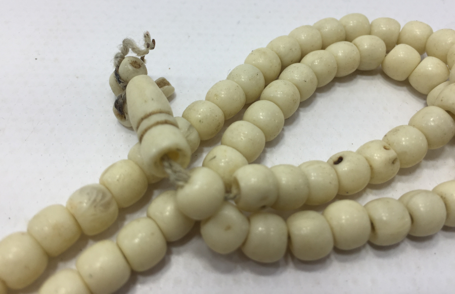 OSMANLI DÖNEMİ 66 TANEDEN OLUŞAN KEMİK TESBİH