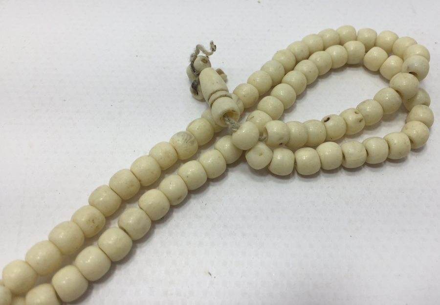 OSMANLI DÖNEMİ 66 TANEDEN OLUŞAN KEMİK TESBİH