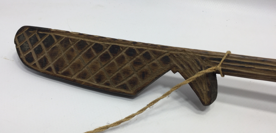 OSMANLI DÖNEMİ BÜYÜK BOY İŞLEMELİ TEKKE İŞİ AHŞAP KEPÇE