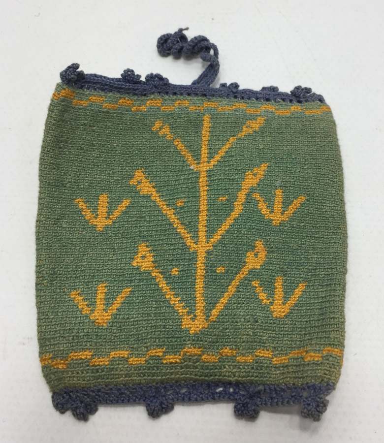 OSMANLI DÖNEMİ HAYAT AĞACI VE KAZ AYAĞI MOTİFİ BULUNAN KAZDAĞLARI İŞİ KESE