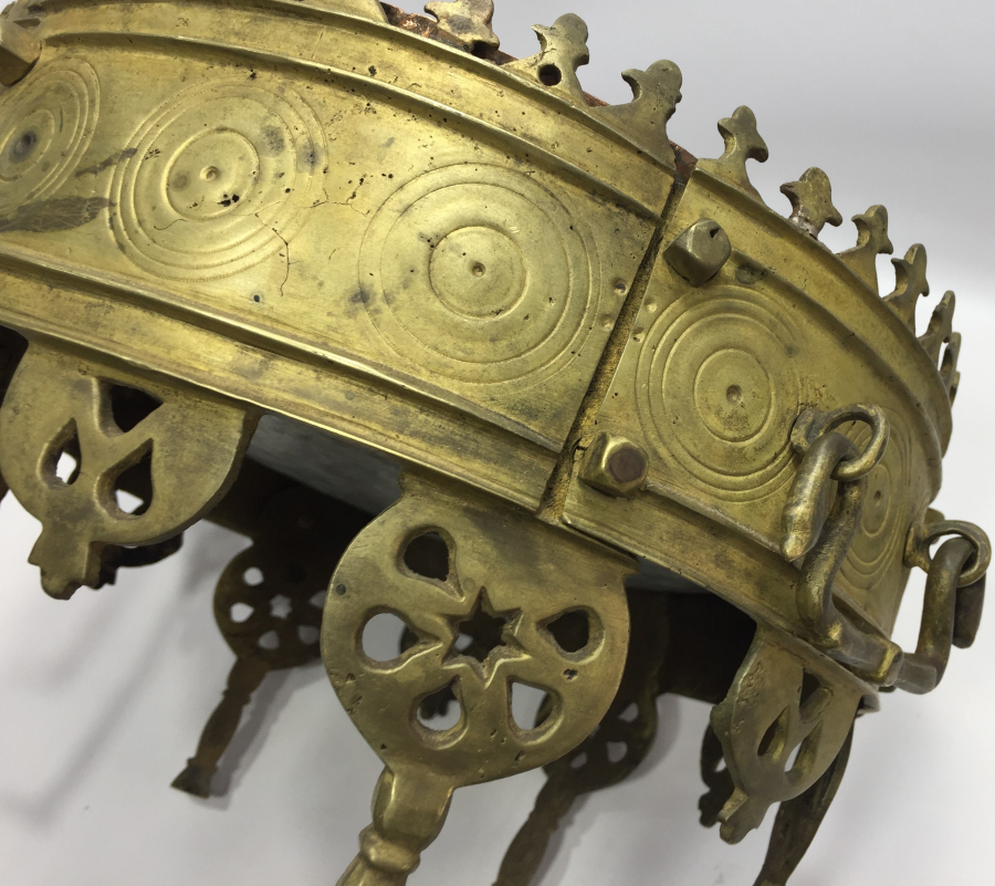 OSMANLI DÖNEMİ NADİR FORMDA SİİRT MANGALI