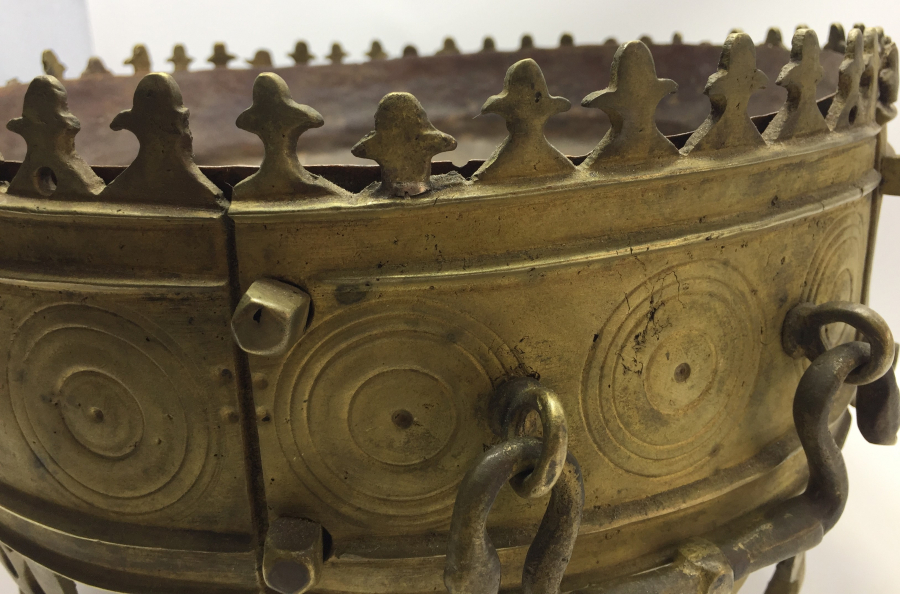 OSMANLI DÖNEMİ NADİR FORMDA SİİRT MANGALI