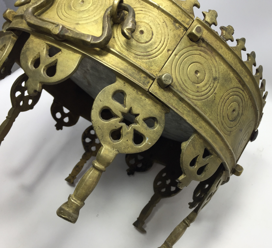 OSMANLI DÖNEMİ NADİR FORMDA SİİRT MANGALI