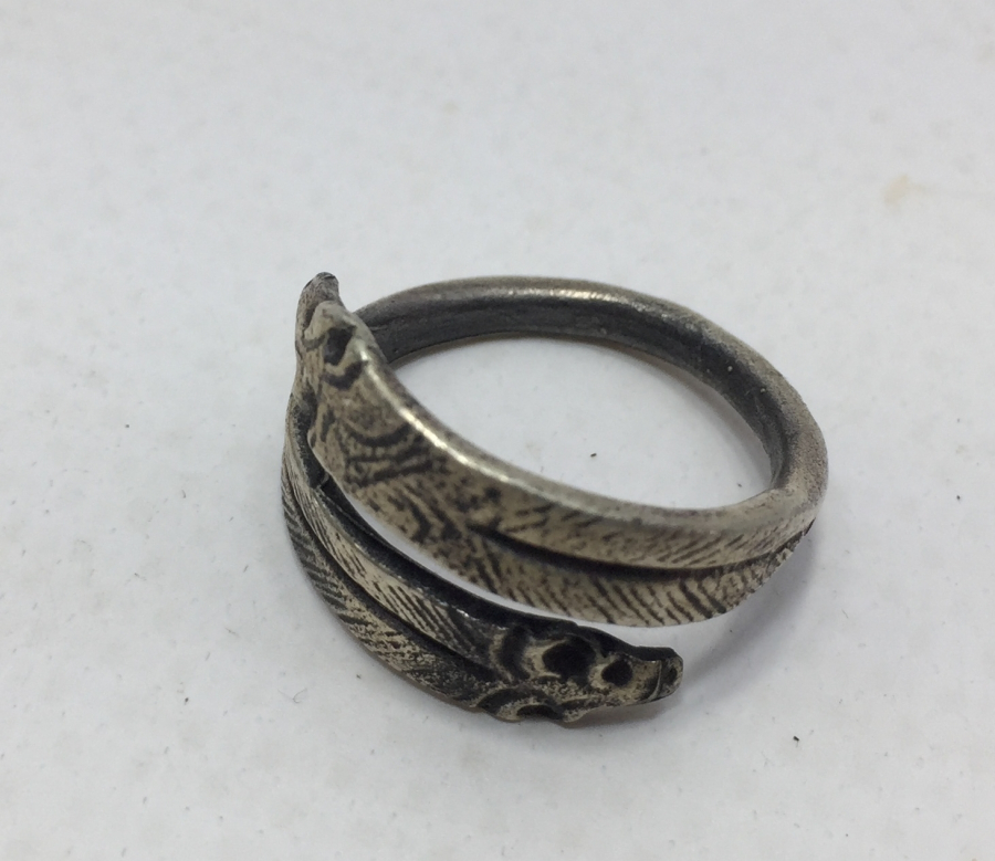 OSMANLI DÖNEMİ RUM İŞİ YILAN FORMLU GÜMÜŞ YÜZÜK