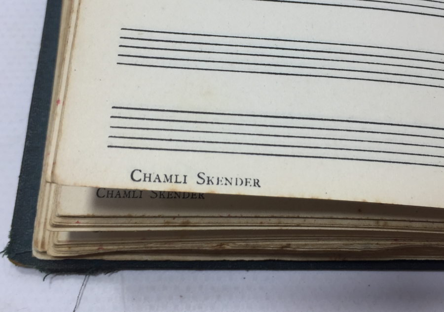 OSMANLI DÖNEMİ ŞAMLI İSKENDER NOTA DEFTERİ - MÜZİK DEFTERİ