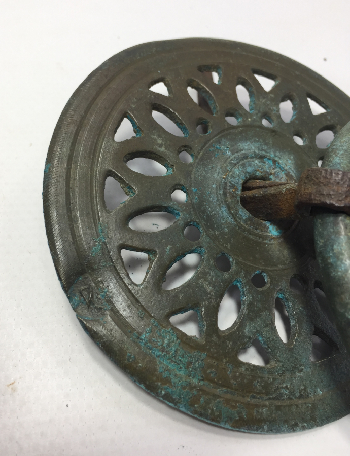 OSMANLI DÖNEMİ USTA DAMGALI NADİR FORMDA KAPI AYNASI - SÜSÜ