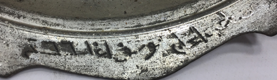 OSMANLI DÖNEMİ ÜZERİ YAZILI VE USTA DAMGALI BAKIR TABAK