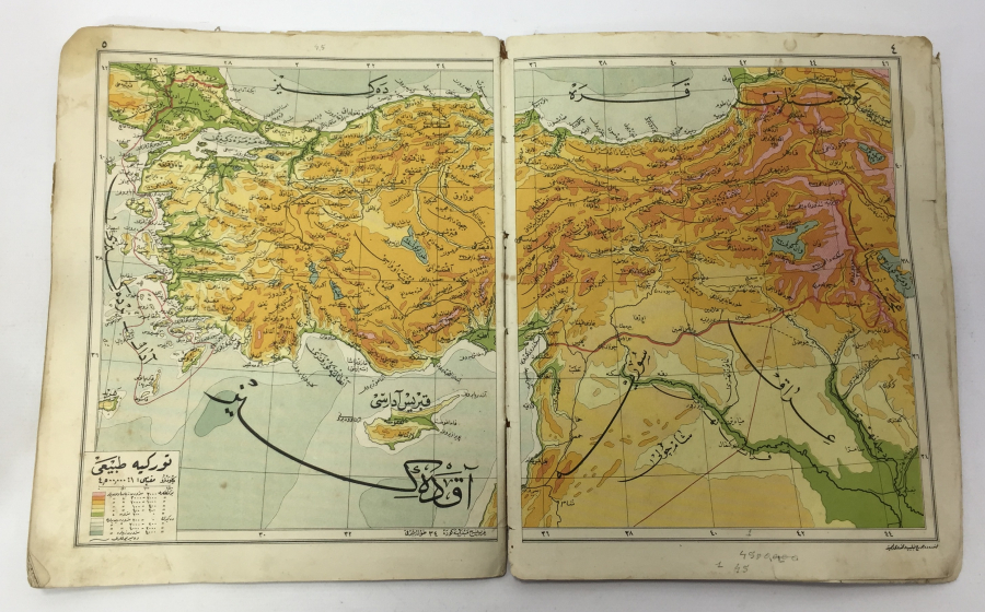 OSMANLICA YAZILI NADİR FAİK SABRİ ORTA ATLASI
