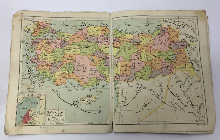 OSMANLICA YAZILI NADİR FAİK SABRİ ORTA ATLASI