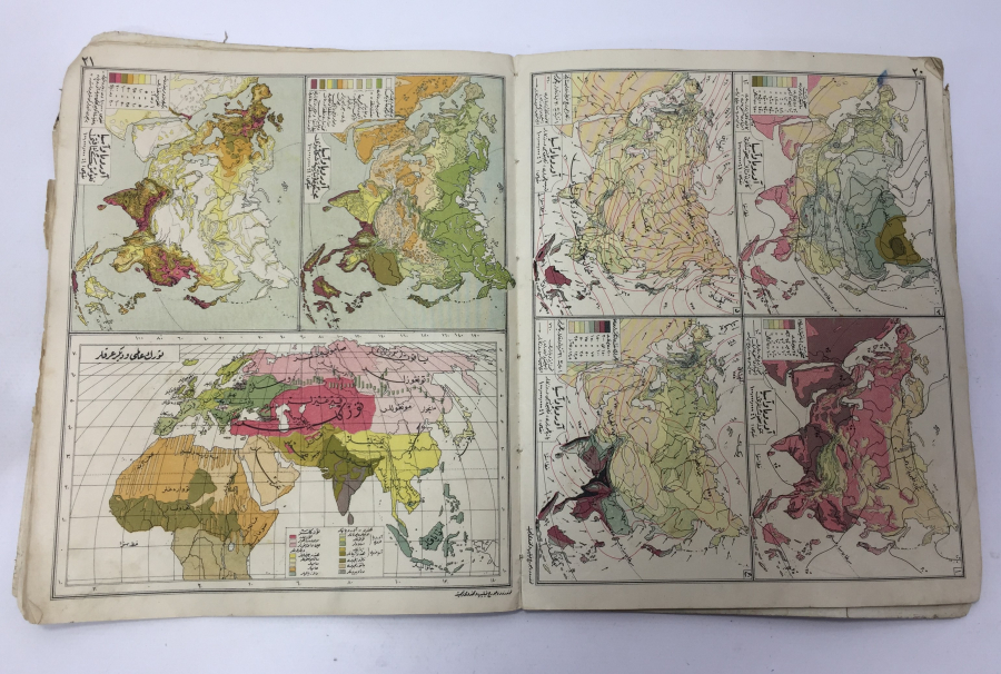 OSMANLICA YAZILI NADİR FAİK SABRİ ORTA ATLASI