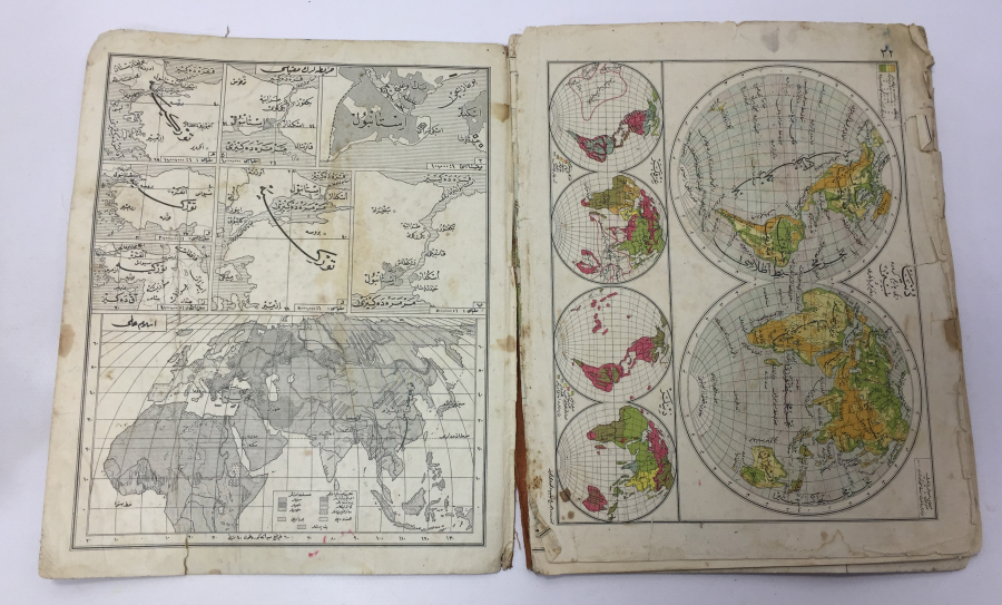 OSMANLICA YAZILI NADİR FAİK SABRİ ORTA ATLASI