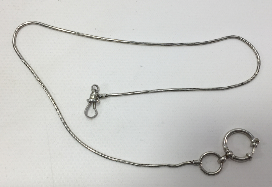 TAMAMI GÜMÜŞ CEP SAATİ ZİNCİRİ - KÖSTEĞİ