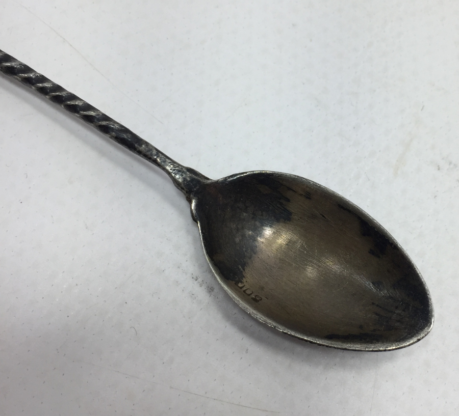 ÜZERİNDE OSMANLICA İSTANBUL YAZILI GÜMÜŞ KAŞIK