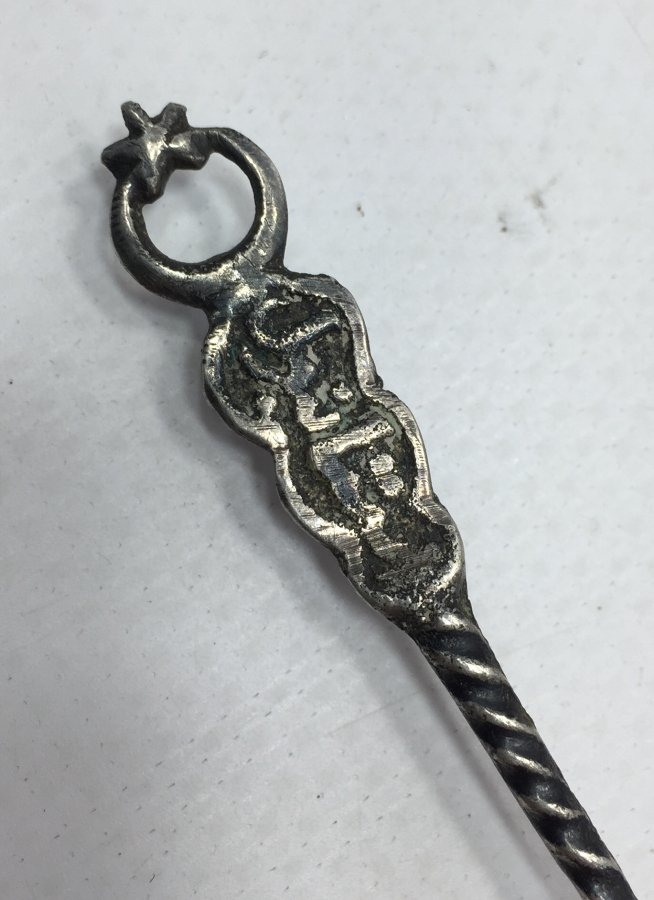 ÜZERİNDE OSMANLICA İSTANBUL YAZILI GÜMÜŞ KAŞIK