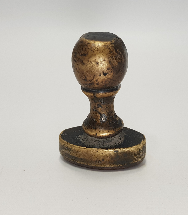 OSMANLI DÖNEMİ ABO YAZILI BÜYÜK BOY BRONZ KONTROL MÜHÜRÜ - ÇOK NADİR