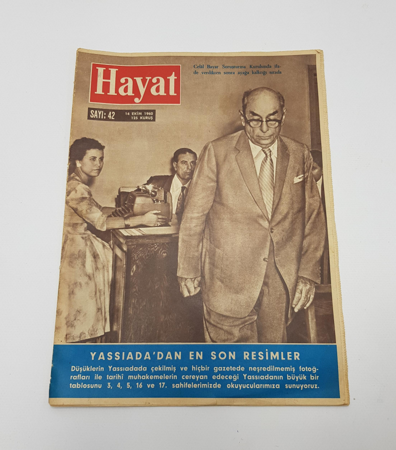 14 EKİM 1960 YASSIADA VE MENDERES KONULU HAYAT DERGİSİ
