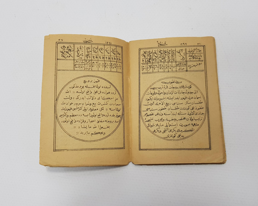 1882 TARİHLİ OSMANLICA CEP TAKVİMİ