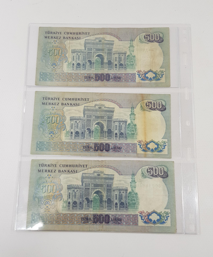 6. EMİSYON 3 ADET 500 LİRA