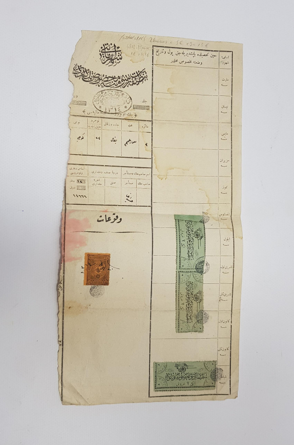 OSMANLI DÖNEMİ İSTANBUL ÇÖP VERGİSİ TEZKERESİ 