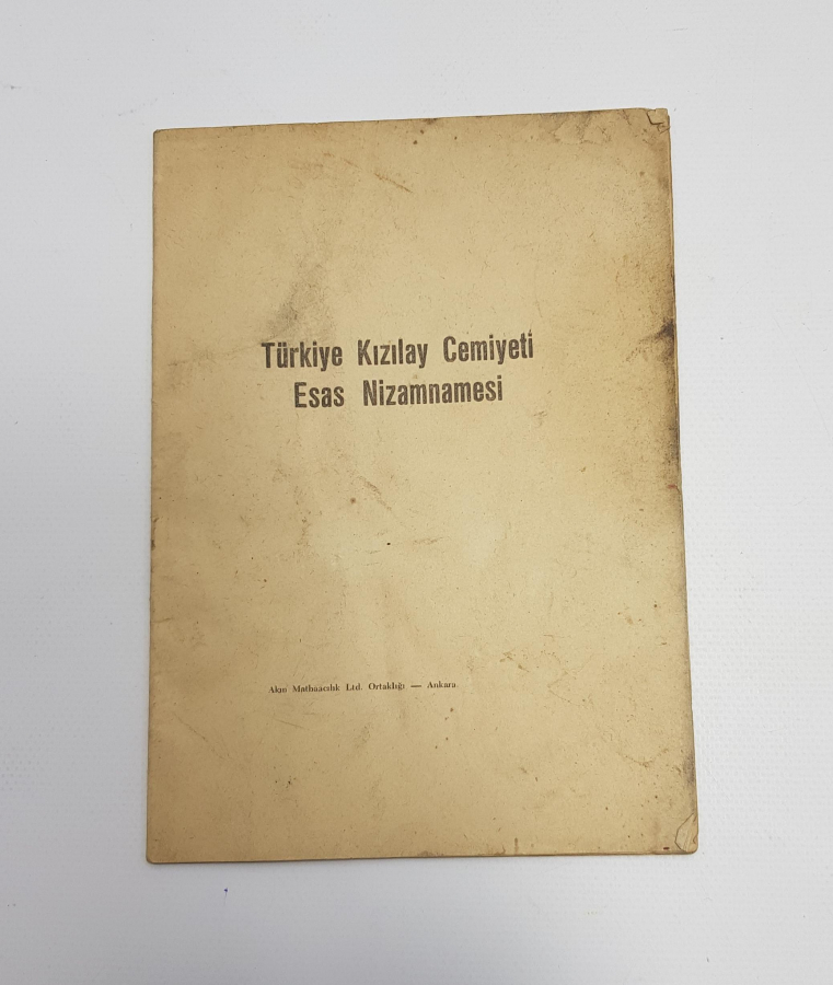 TÜRKİYE KIZILAY CEMİYETİ ESAS NİZAMNAMESİ 