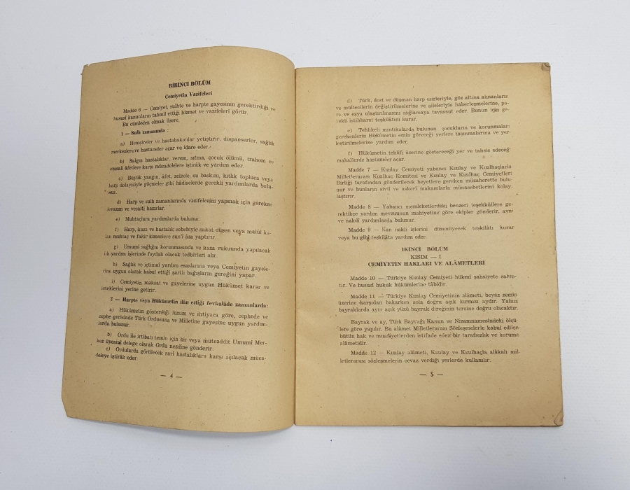 TÜRKİYE KIZILAY CEMİYETİ ESAS NİZAMNAMESİ 