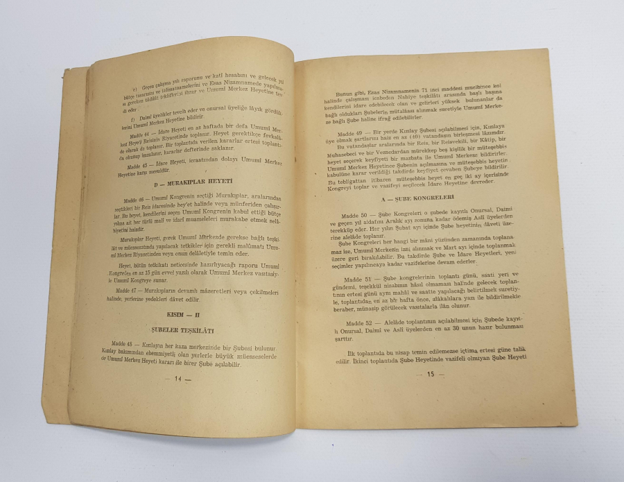 TÜRKİYE KIZILAY CEMİYETİ ESAS NİZAMNAMESİ 