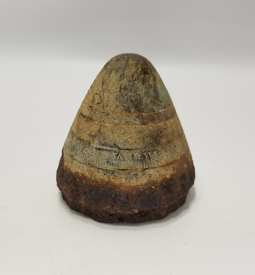 1. DÜNYA SAVAŞI OSMANLICA YAZILI TOP MERMİSİ BAŞLIĞI