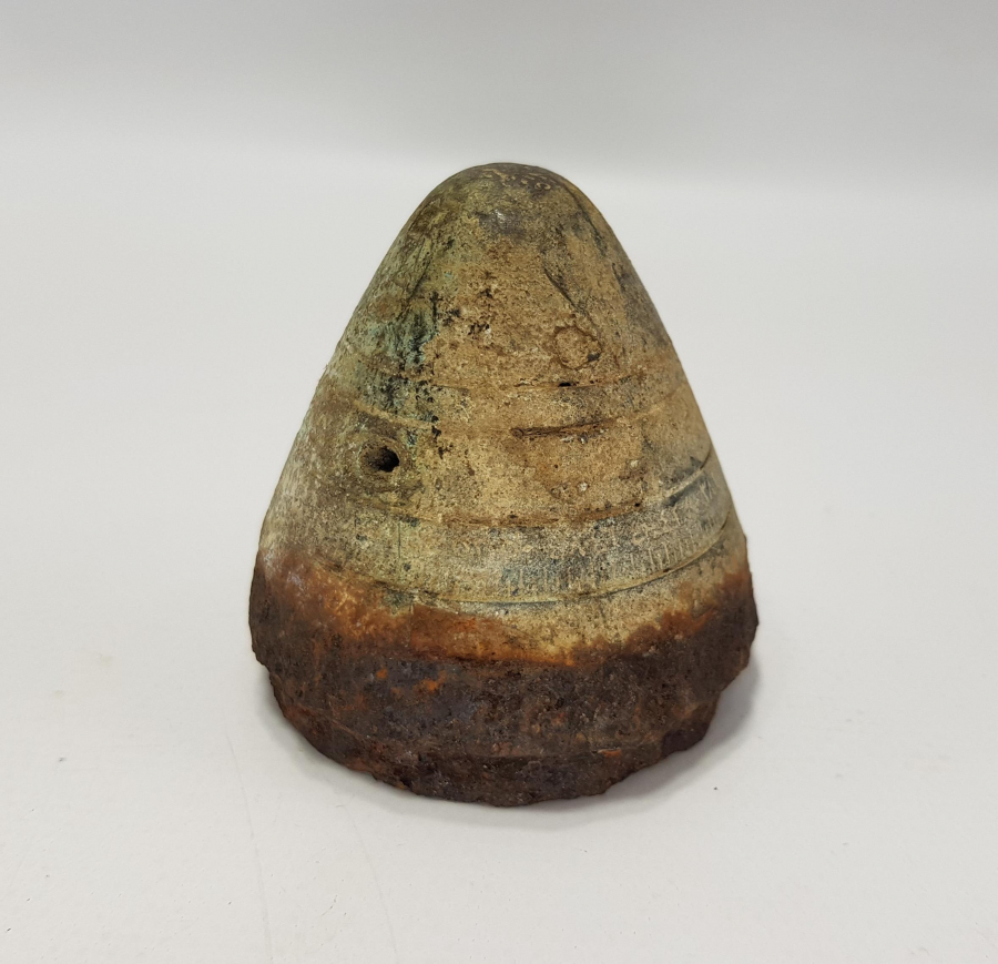 1. DÜNYA SAVAŞI OSMANLICA YAZILI TOP MERMİSİ BAŞLIĞI