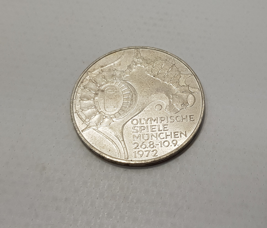 1972 BERLİN OLİMPİYATLARI HATIRA GÜMÜŞ 10 MARK