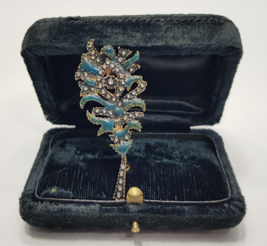 MİNELİ ELMAS BROŞ