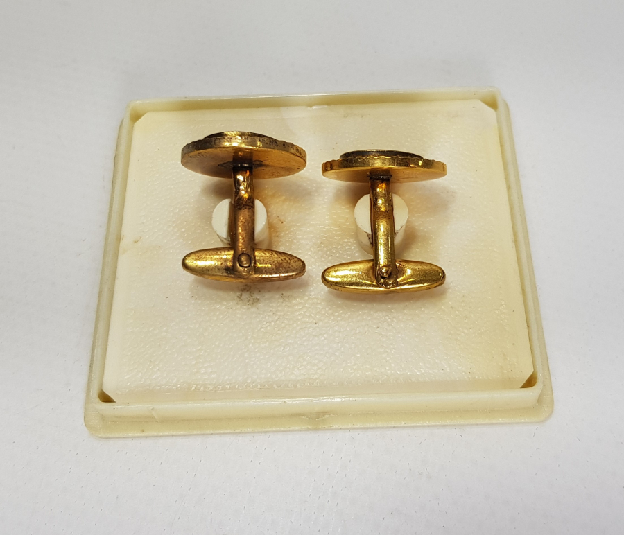 OSMANLI DENİZCİ SUBAY MİNELİ KOL DÜĞMESİ