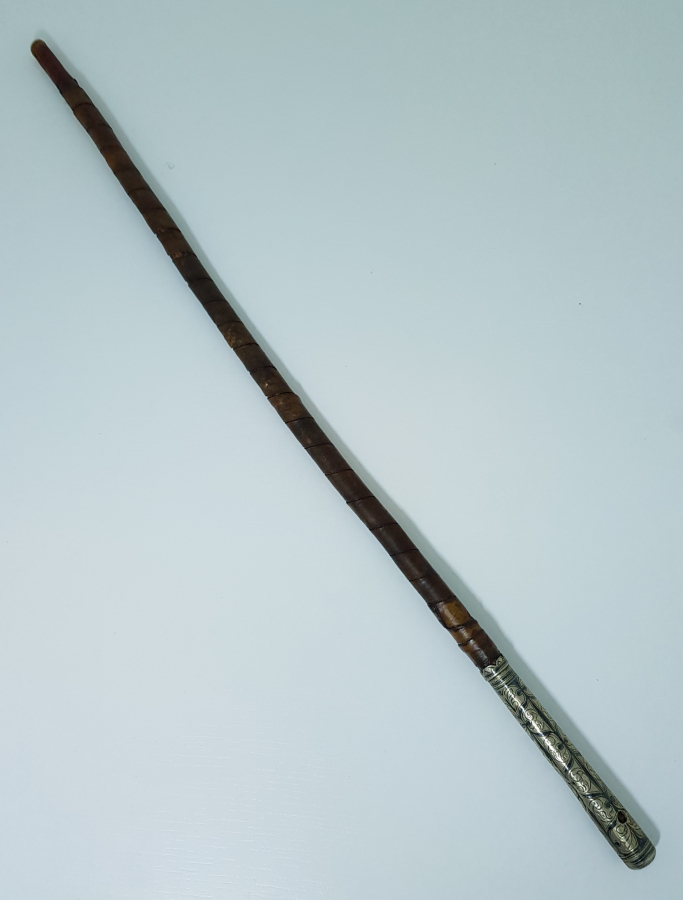 OSMANLI DÖNEMİ GÜMÜŞ SAPLI SUBAY KIRBACI 