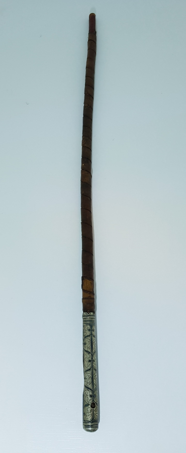 OSMANLI DÖNEMİ GÜMÜŞ SAPLI SUBAY KIRBACI 