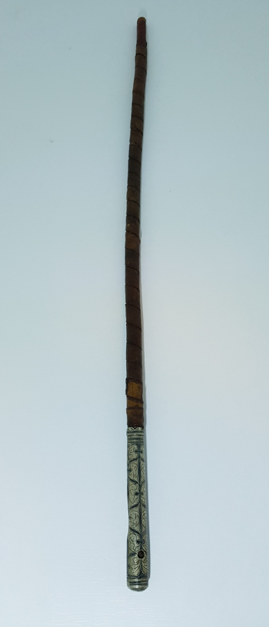 OSMANLI DÖNEMİ GÜMÜŞ SAPLI SUBAY KIRBACI 