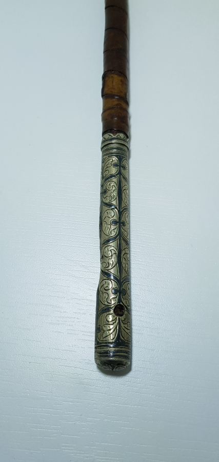 OSMANLI DÖNEMİ GÜMÜŞ SAPLI SUBAY KIRBACI 